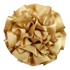 MEN'S LARGE SOLID TAUPE LAYERED LAPEL PIN FLOWER.